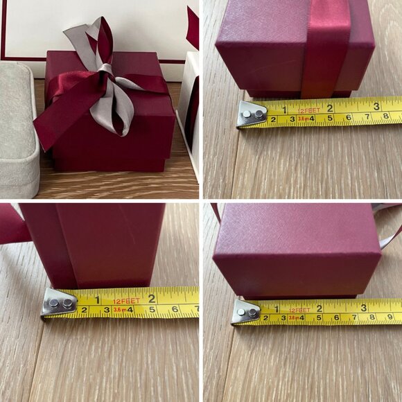 Shane Co Empty Jewelry Gift Box Paper Bags Ribbon Earring Bracelet Ring Cases - Picture 9 of 11